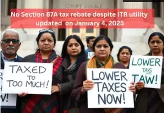 No Section 87A tax rebate despite ITR filing forms being updated recently