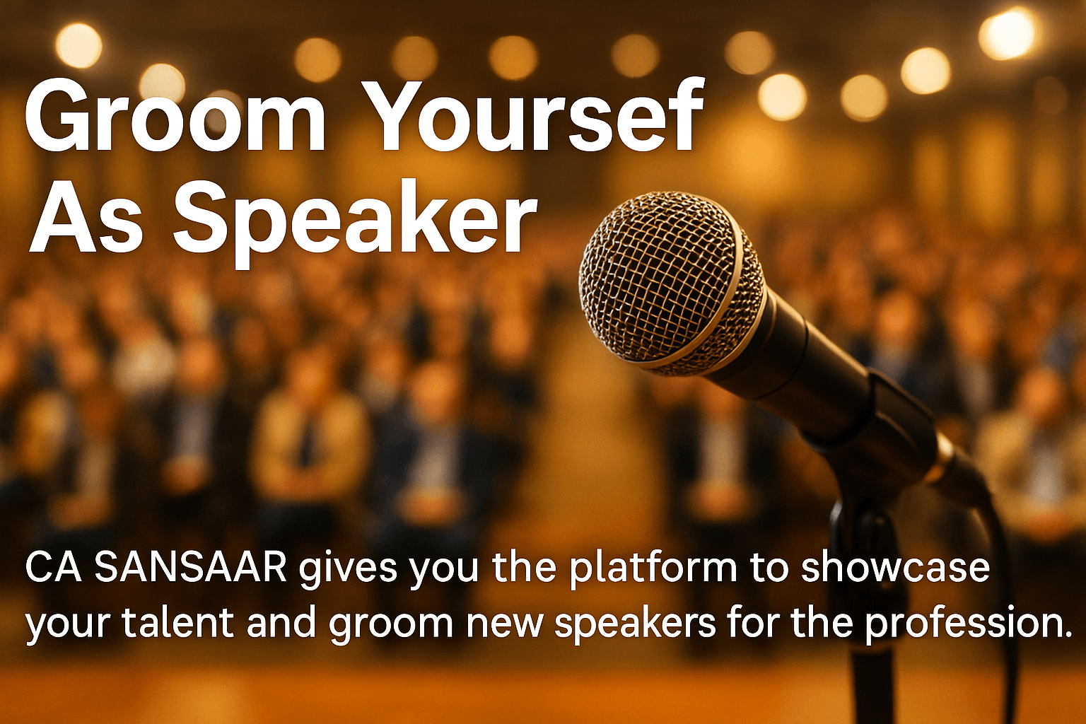 Groom Yourself As Speaker - CASANSAAR Is Giving Platform To Groom Yourself