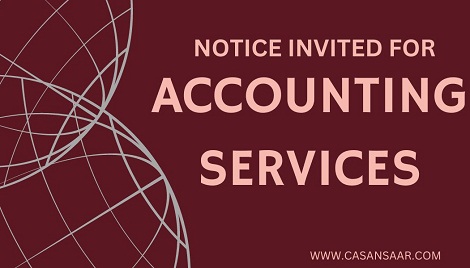 Engagement of CA Firm for Accounting Services