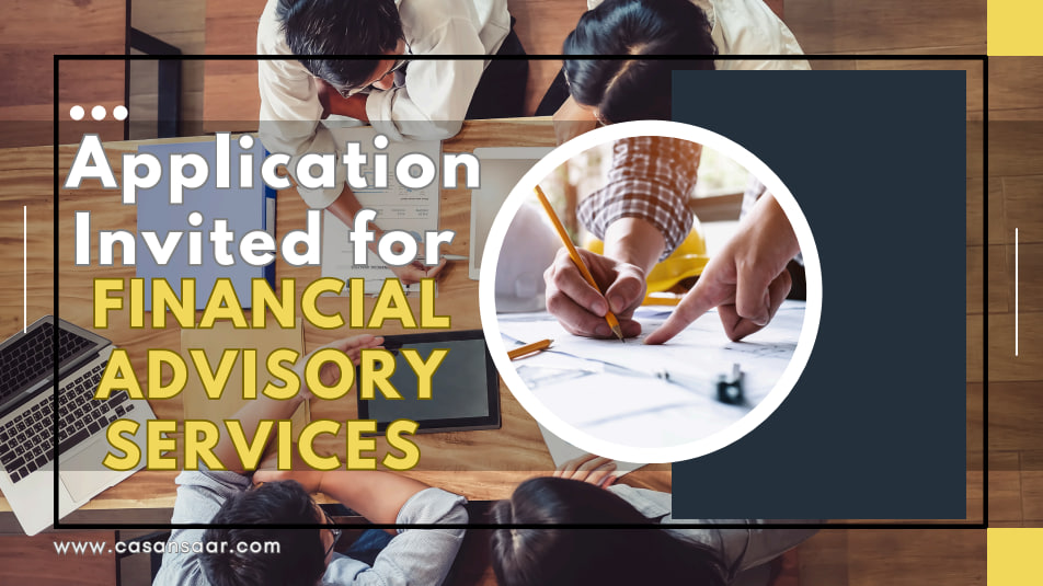 Notice for Appointment of Financial Advisor