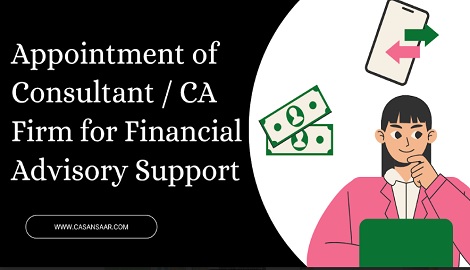 Application Invited for Financial Advisory Services 