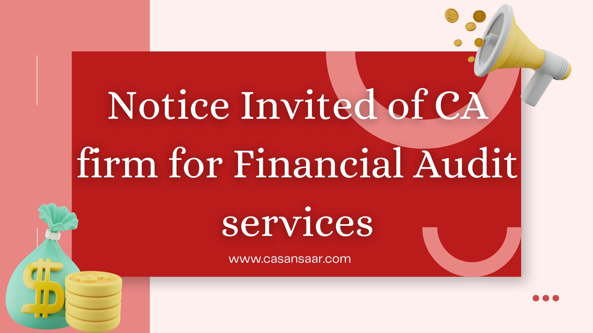 Appointment of Professional firm for Financial Advisory Services 