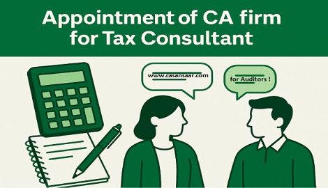 Extension Notice Invited for Tax Consultant for the FY 2026-27