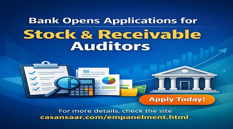 Bank Opens Applications for Stock & Receivable Auditors 