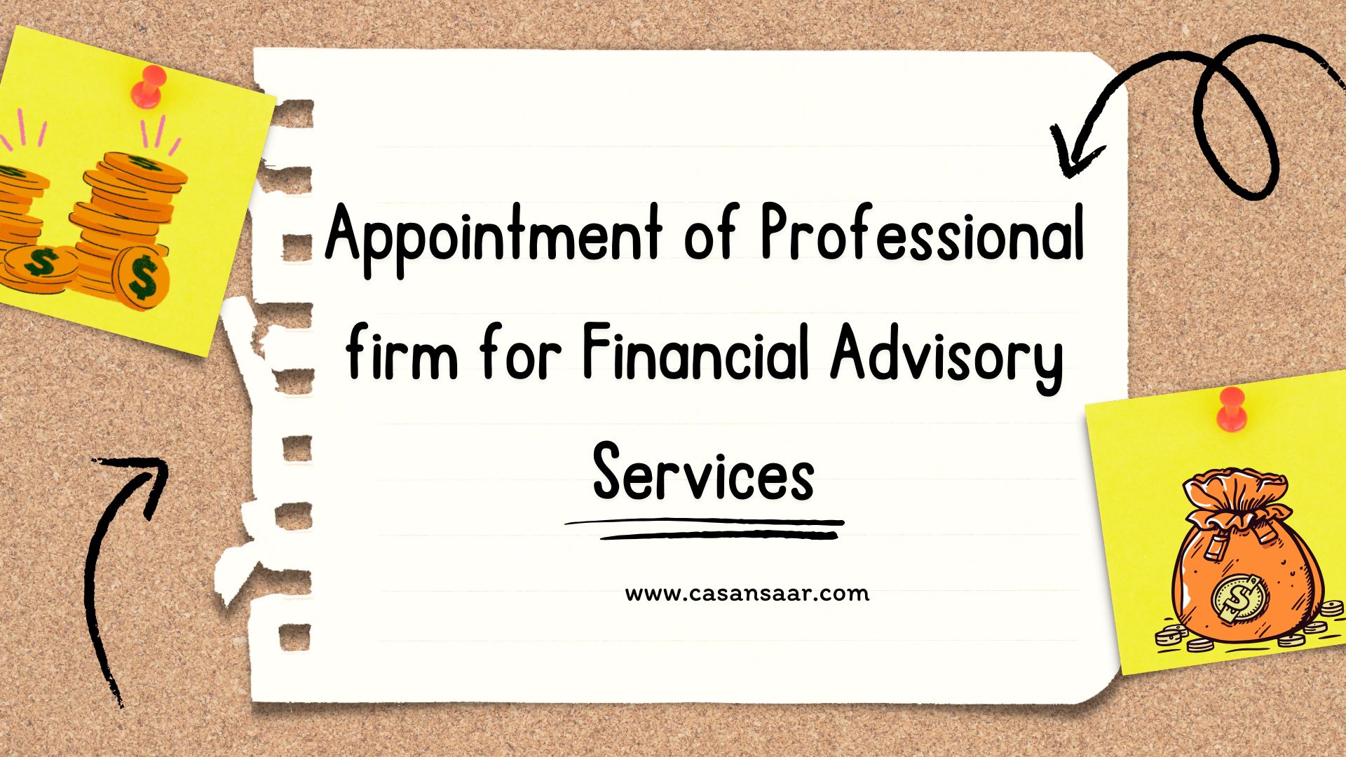 Notice Invited of CA firm for Financial Advisory Services 