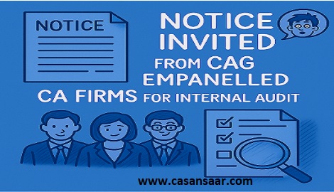 Appointment of CA / CMA firm for Conducting Internal Audit