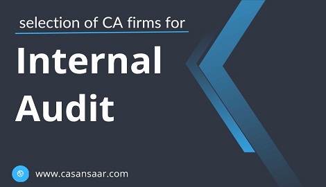 Application Invited for CA firm for Internal Audit Services 