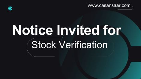Selection of CA Firm for Inventory Physical Verification Assignment
