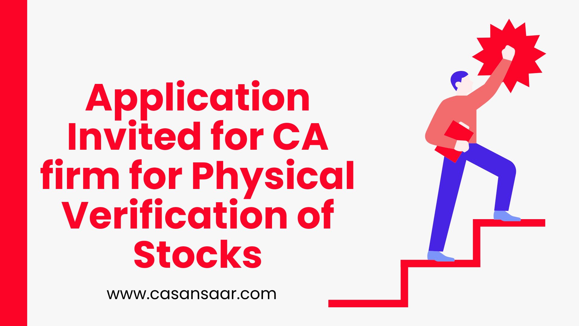 Selection of CA Firm for Carrying Out Physical Verification of Stocks