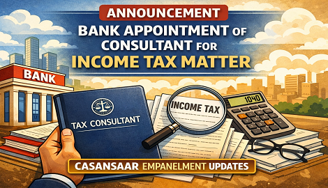 Bank Appointment of Consultant for Income Tax Matter 