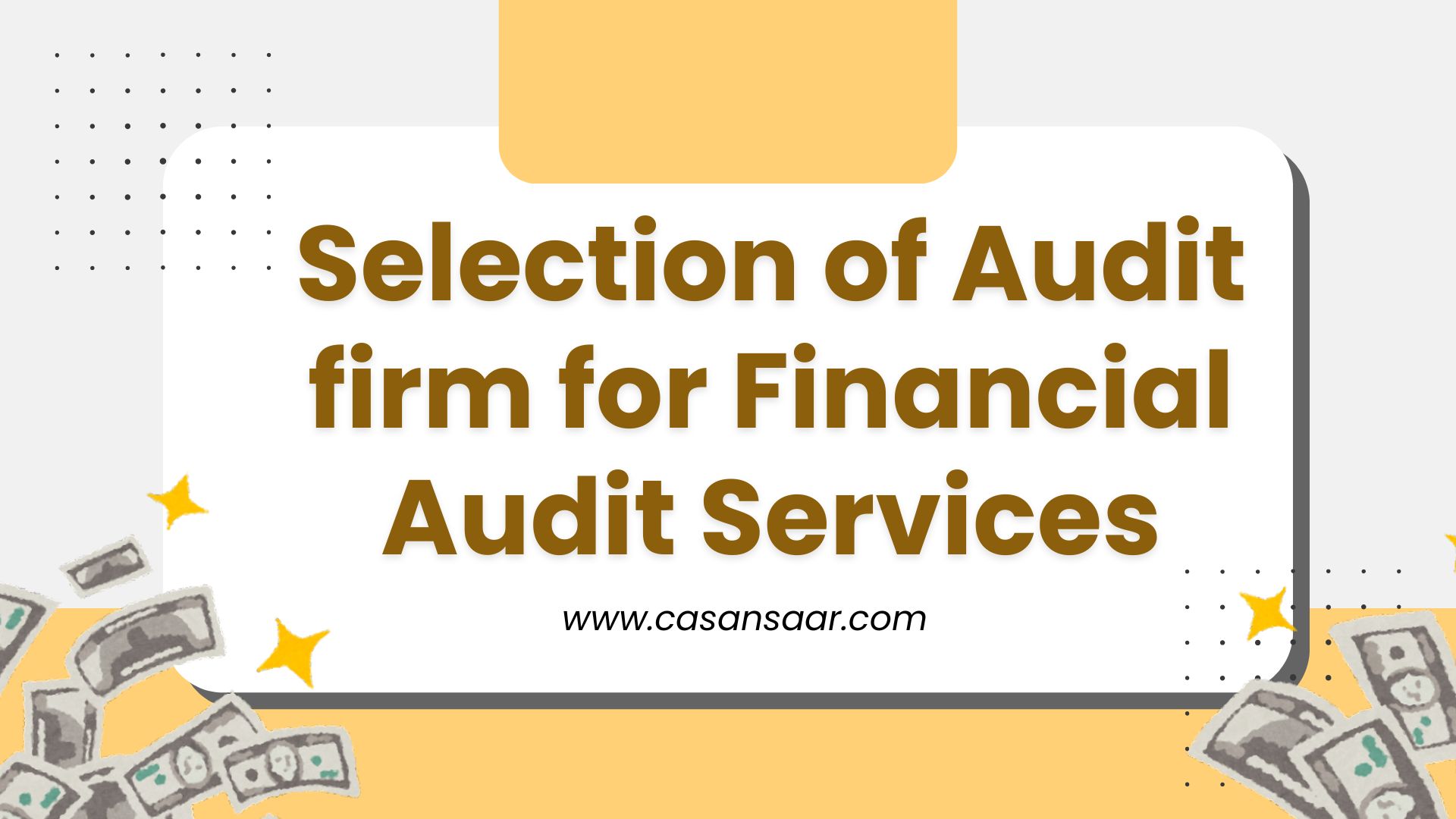 Application Invited for CA firm for Financial Audit Services 