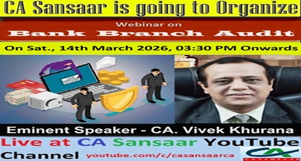 Webinar on Practical Aspects of Bank Branch Audit