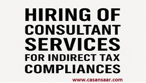 Appointment of Consultant for tax Compliances