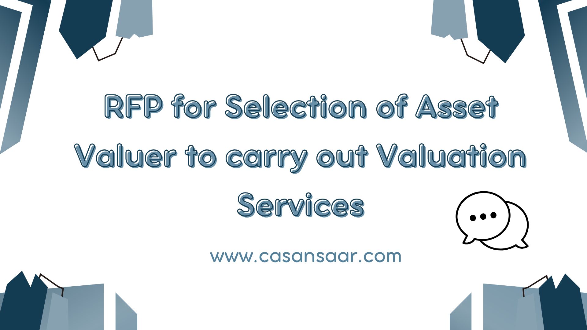 Appointment of Professionals for Asset Valuers Services