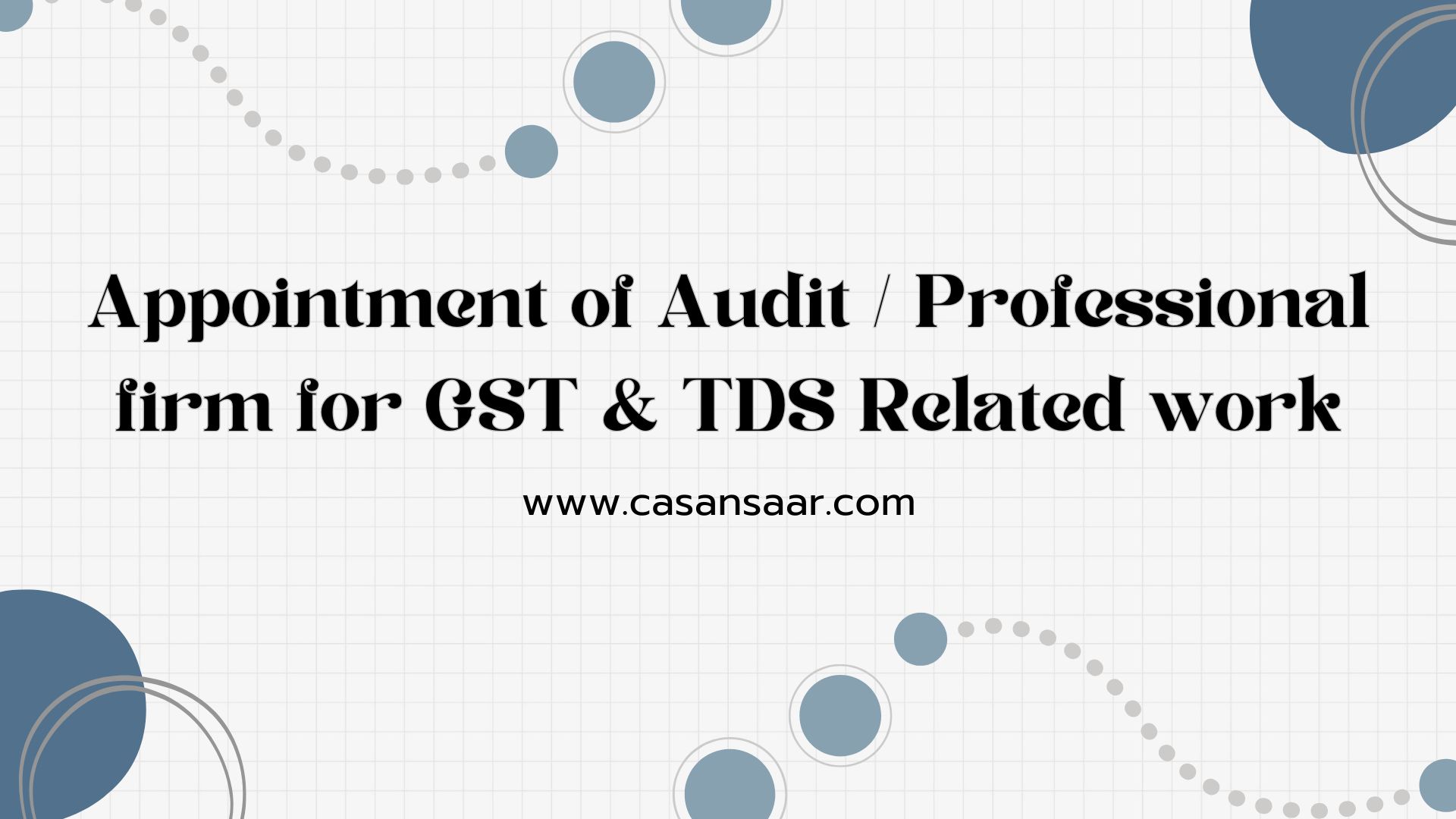 Notice Inviting for GST- Compliance & Consultancy Services
