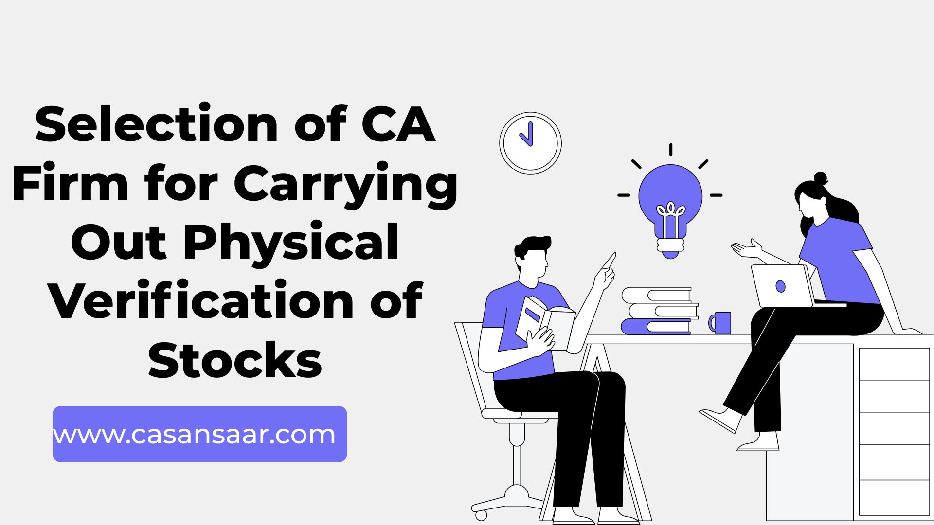 Engagement of Auditors for Service of Verification of Stocks 