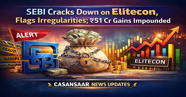 SEBI Cracks Down on Elitecon, Flags Irregularities; ₹51 Cr Gains Impounded