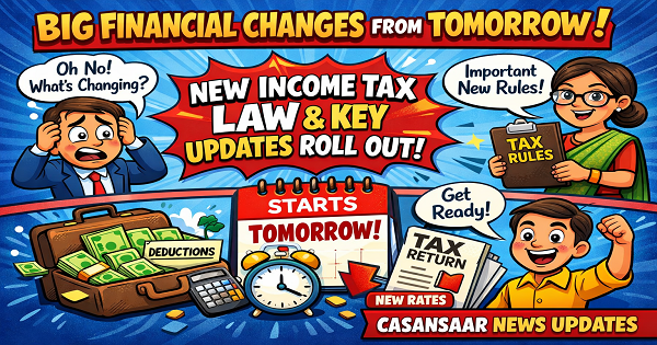 Big Financial Changes from Tomorrow: New Income Tax Law & Key Updates Roll Out