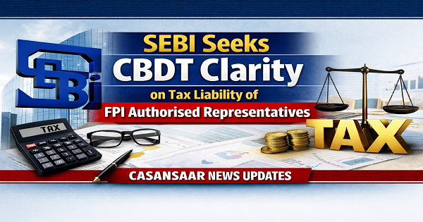 SEBI Seeks CBDT Clarity on Tax Liability of FPI Authorised Representatives