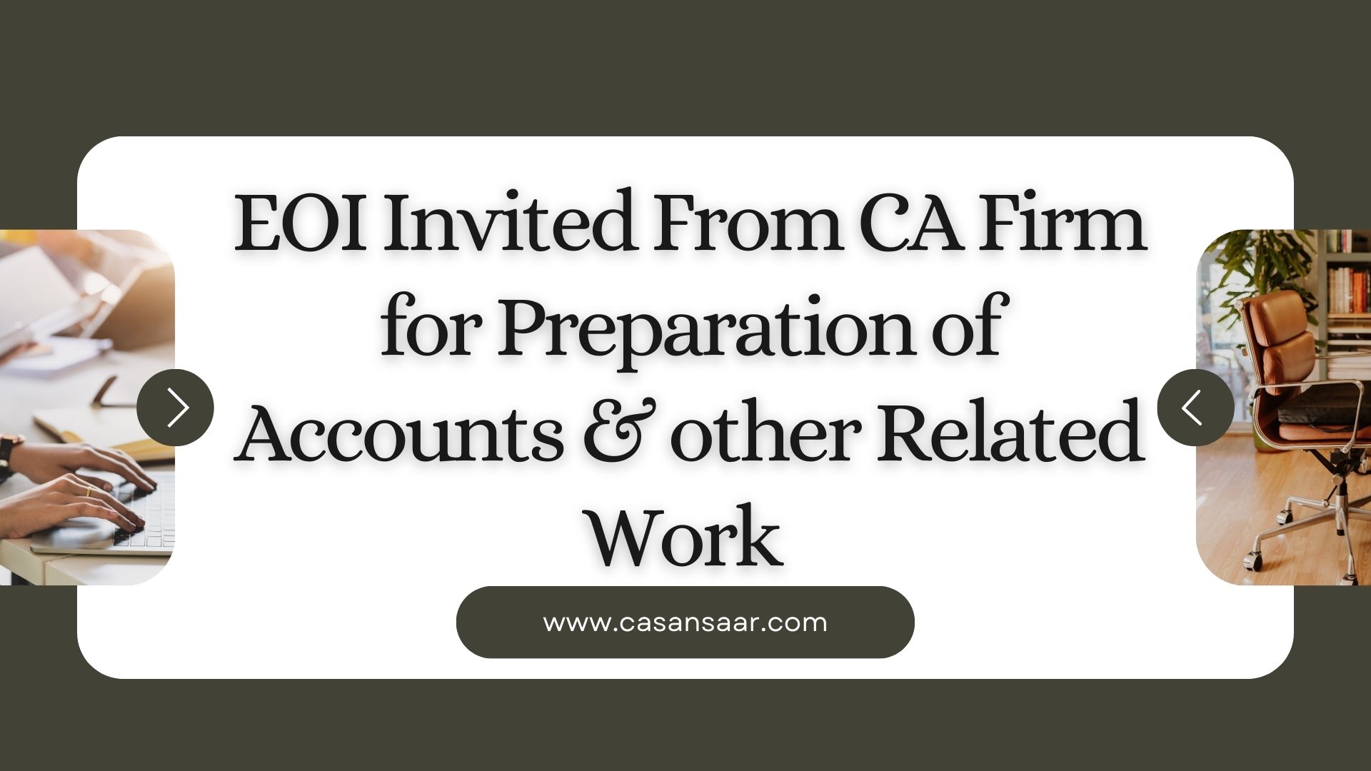Engagement of Auditors for Undertaking Accounting work