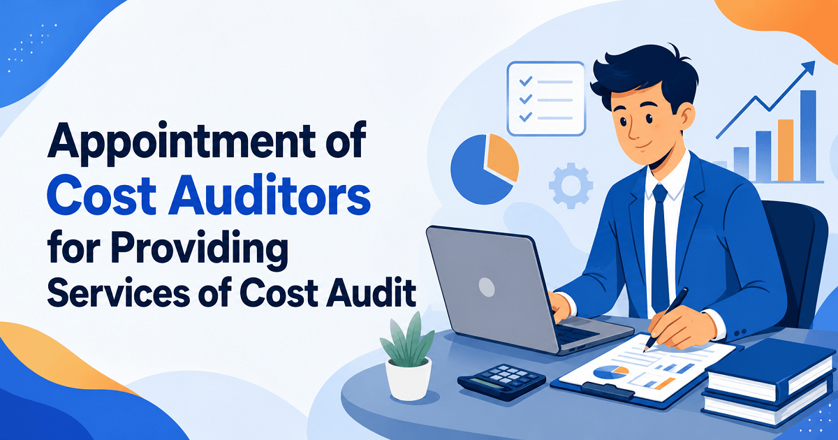 Appointment of Cost Auditor under Section 148 of the Companies Act