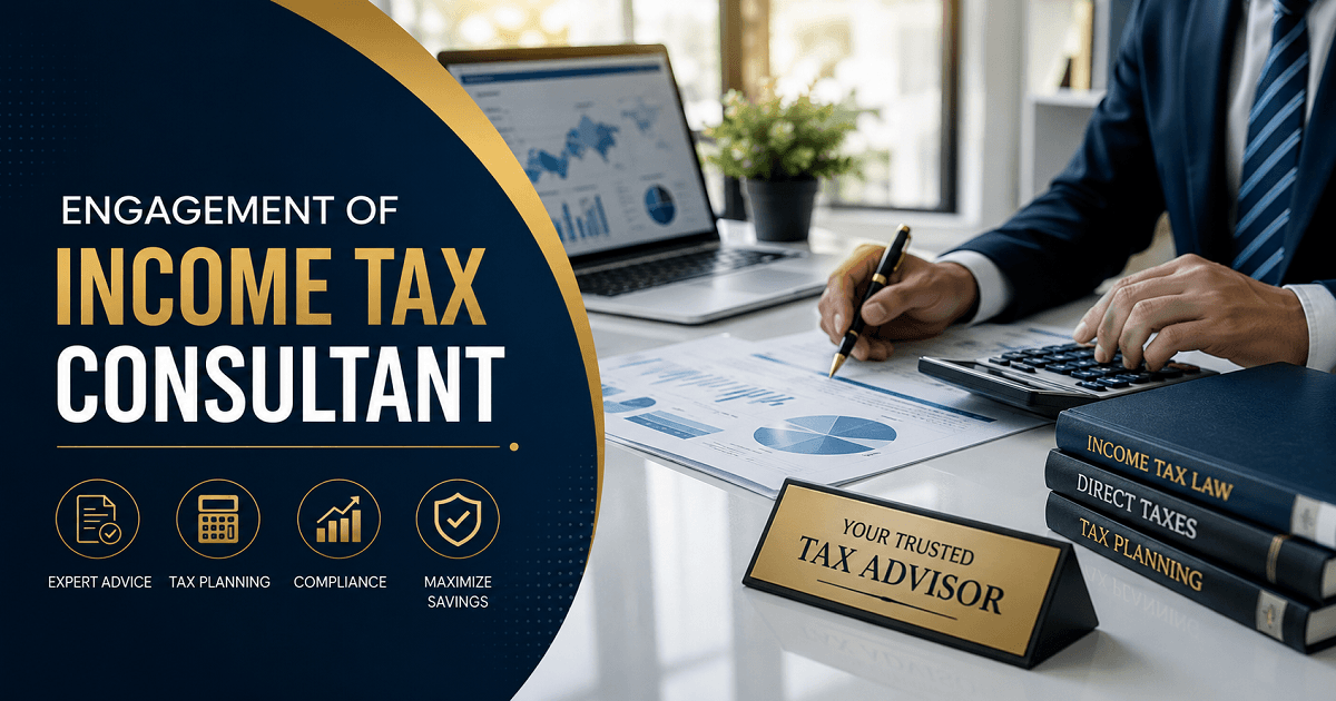 Appointment of a Tax Consultant to handle tasks related to Income Tax and GST