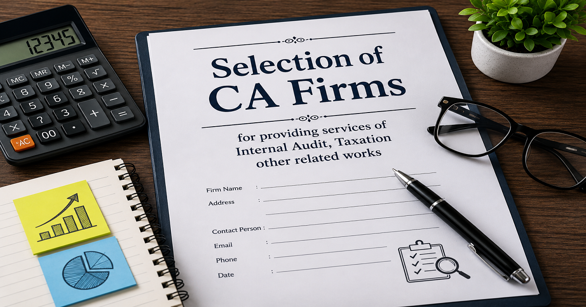 Empanelment of Audit firm for Internal Audit Services for FY 2025-26 & 2026-27