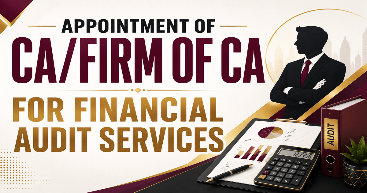 Selection of Agency for Providing Audit Consultancy Services