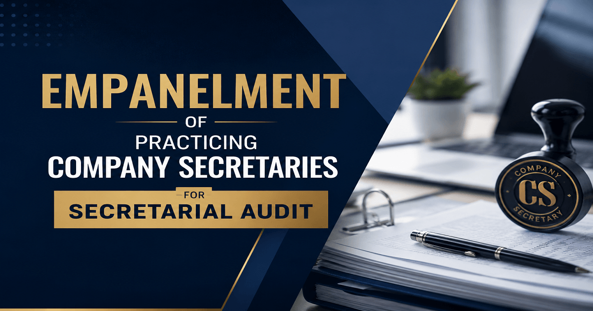 Engagement of Interest (EOI) for (Practicing Company Secretary) Services