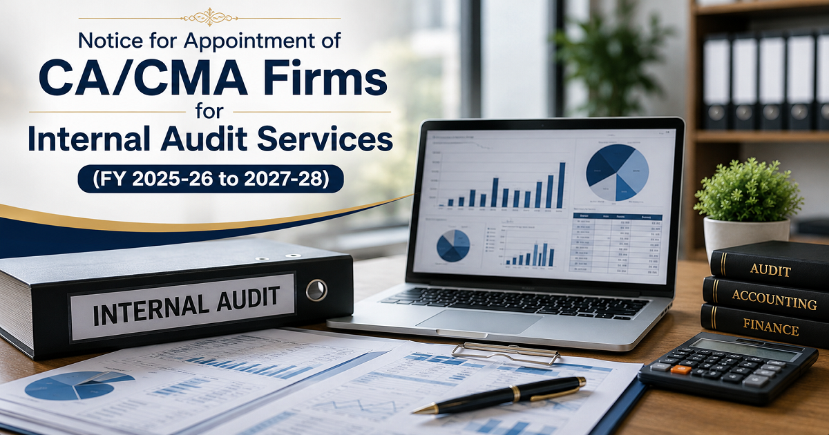 Internal Audit Assignment – Applications Invited from CA Firms