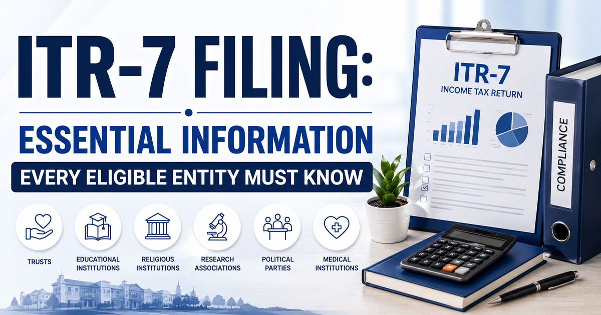 ITR-7 Filing: Essential Information Every Eligible Entity Must Know