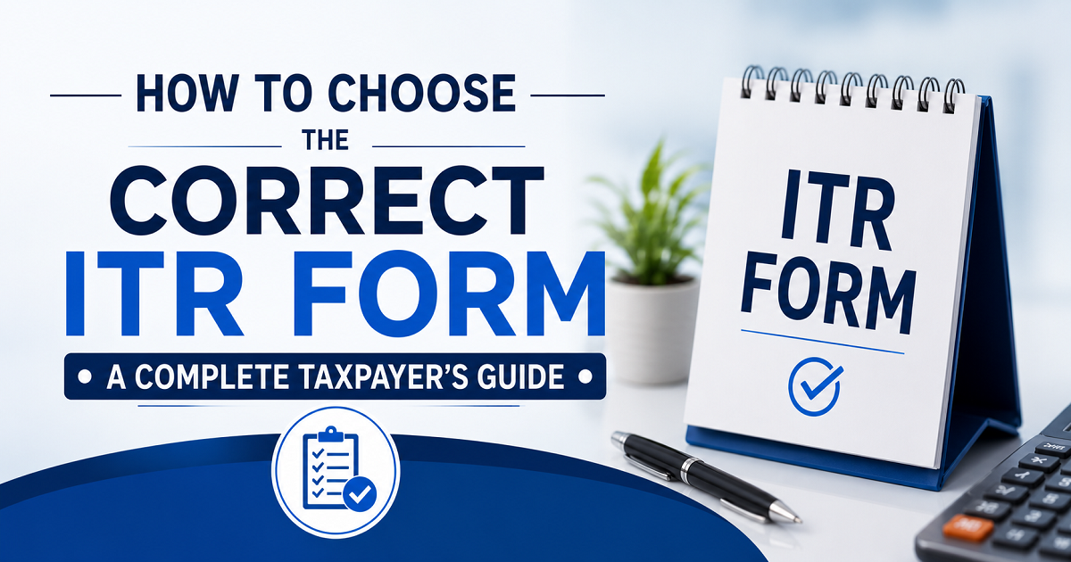 How to Choose the Correct ITR Form: A Complete Taxpayer's Guide