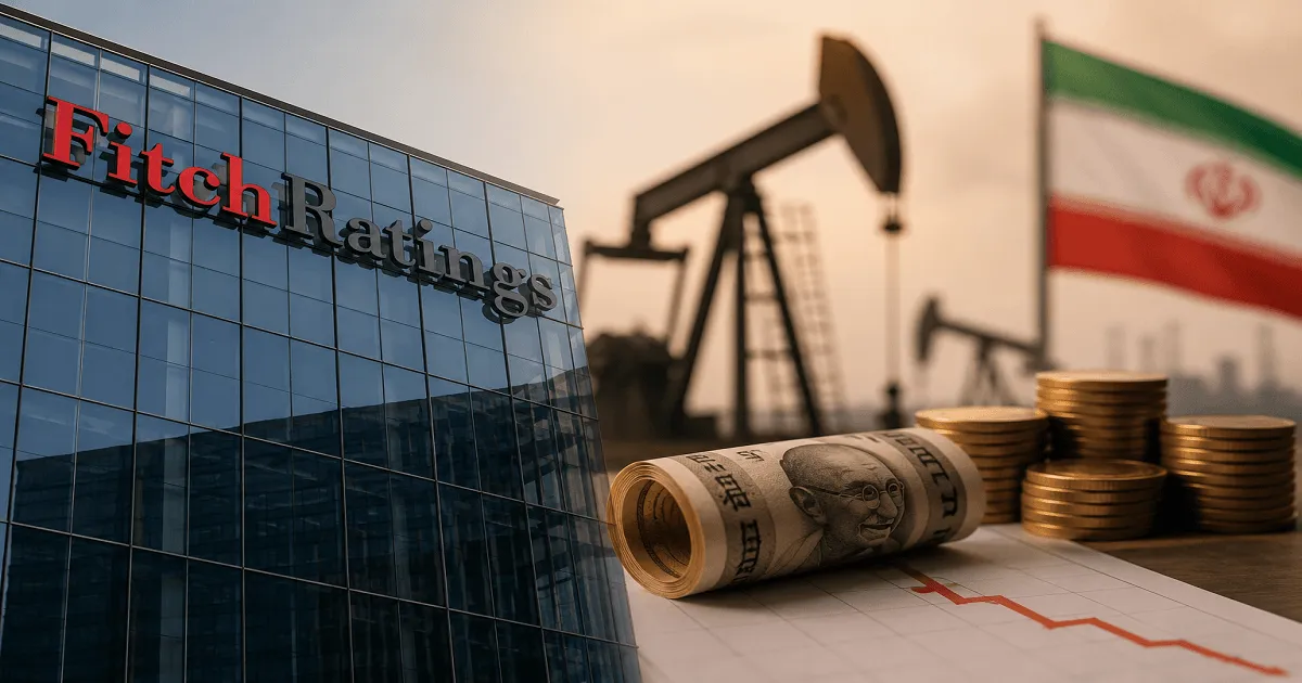 Fitch Lowers India’s Growth Outlook for FY27, Citing Impact of US-Iran Conflict and Energy Price Surge