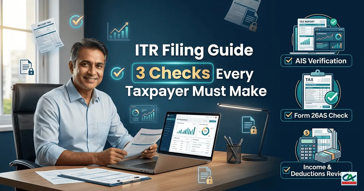 ITR Filing Guide: 3 Checks Every Taxpayer Must Make