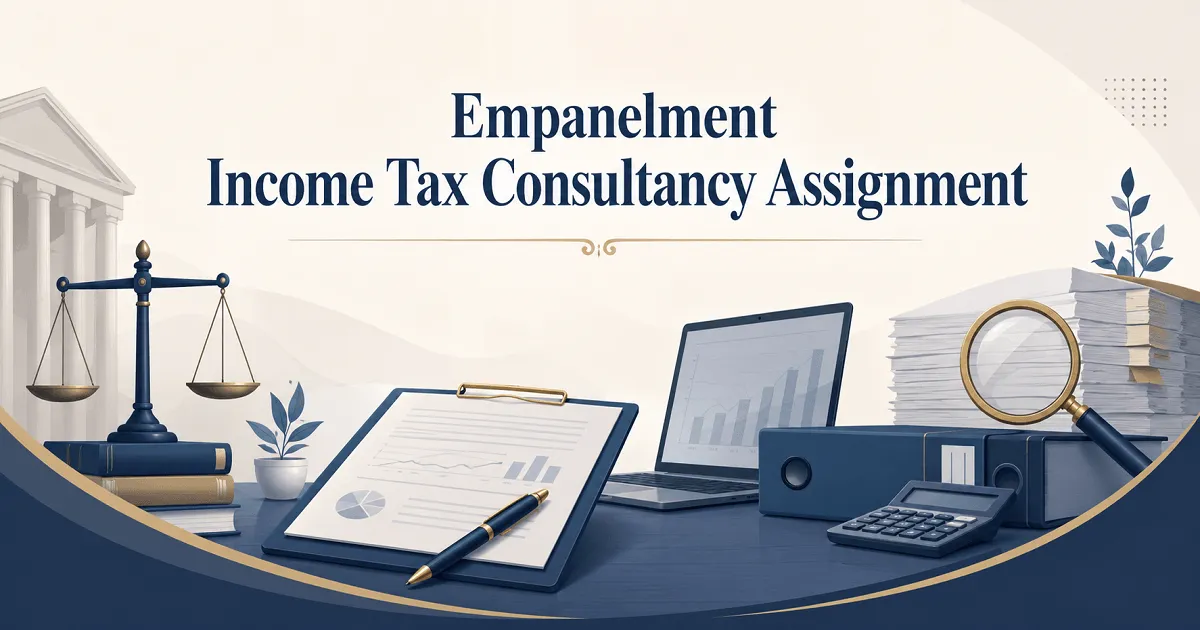 Income Tax Consultancy Assignment – Proposal Applications Invited
