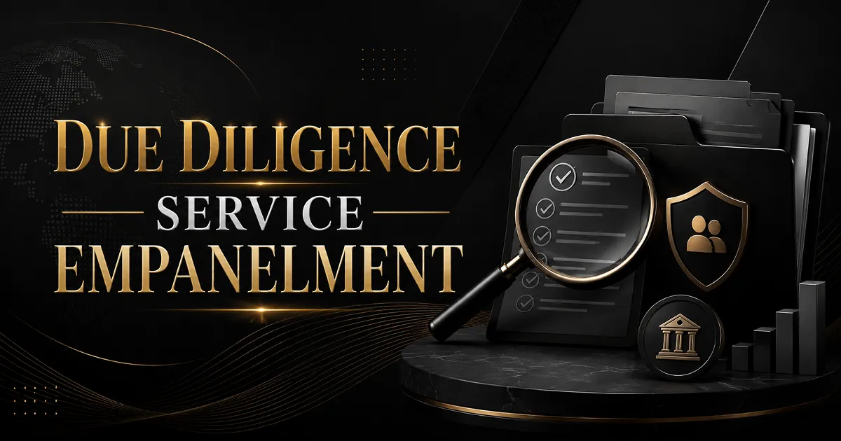 Due Diligence Service Empanelment Application Invited for Professionals