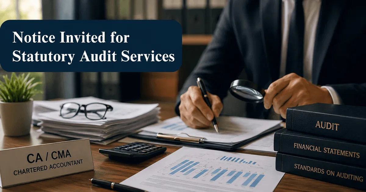 Statutory Audit Work: Applications Invited from Eligible CA Firms