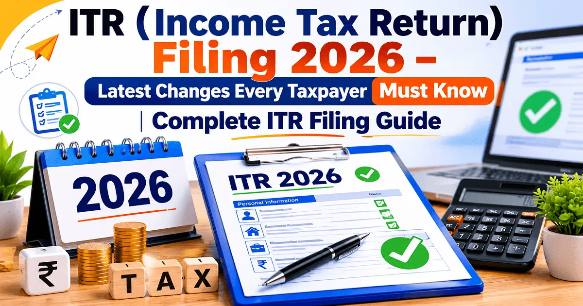 ITR (Income Tax Return) Filing 2026 – Latest Changes Every Taxpayer Must Know | Complete ITR Filing Guide
