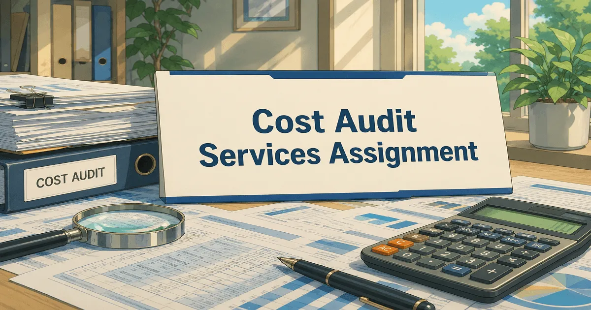 Cost Audit Services Assignment – Applications Invited from Cost Auditors