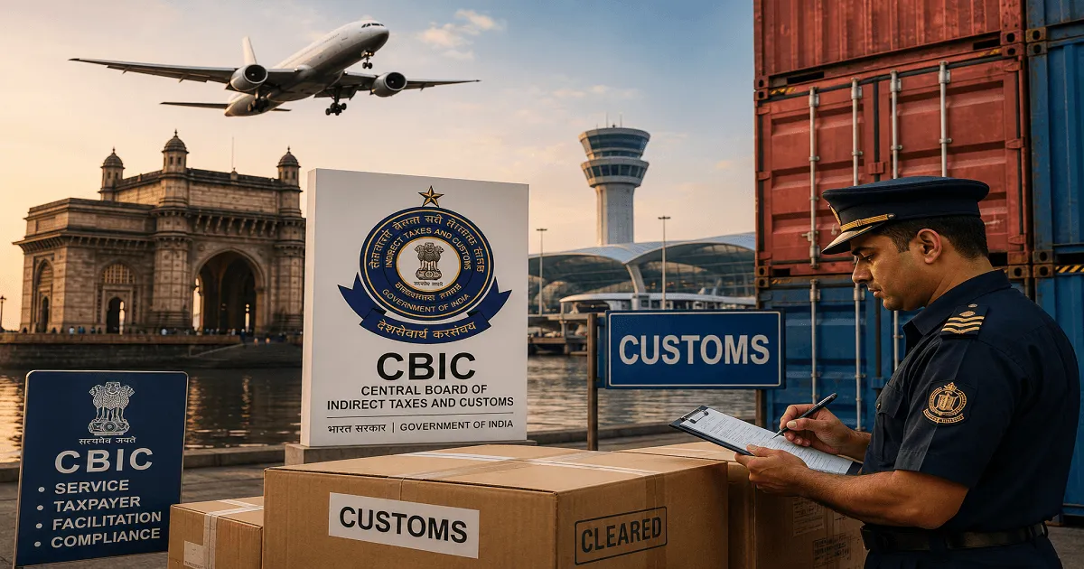 CBIC Revises Customs Jurisdiction for Mumbai International Airport and Maharashtra Areas