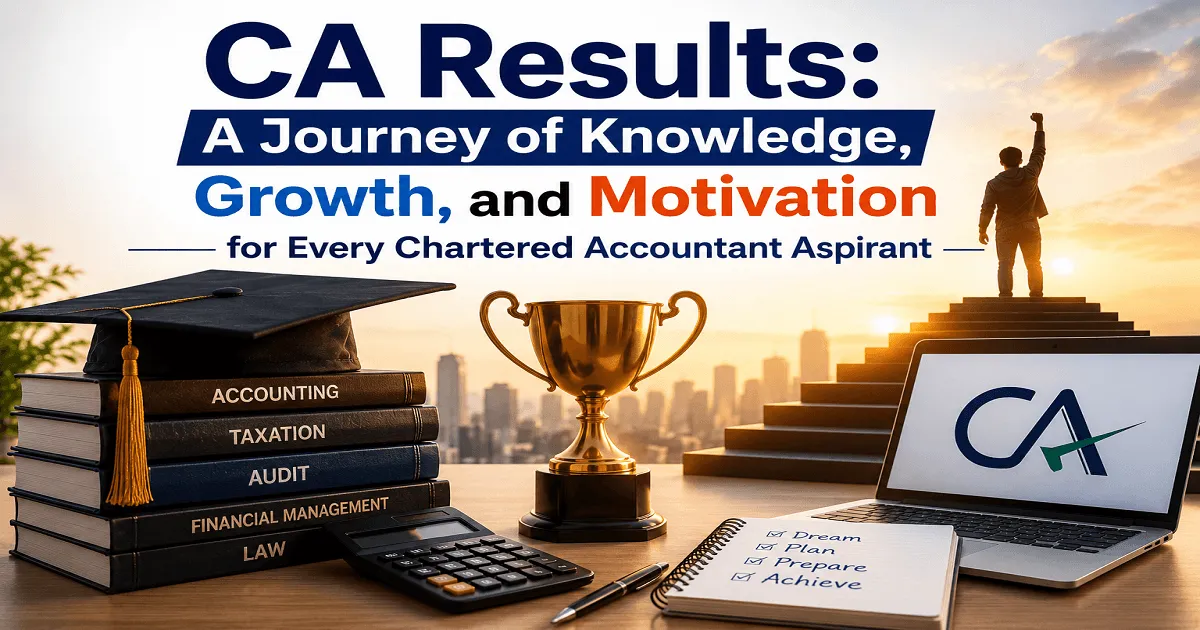 CA Results: A Journey of Knowledge, Growth, and Motivation for Every Chartered Accountant Aspirant