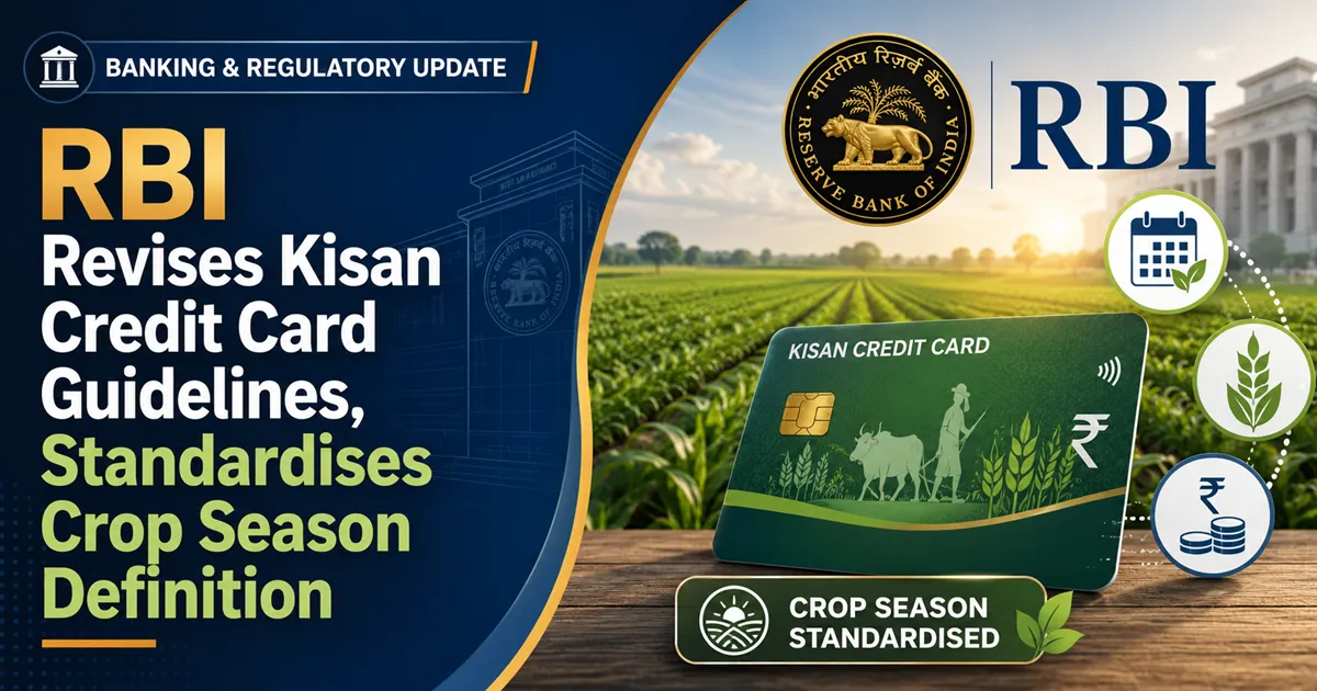 RBI Revises Kisan Credit Card Guidelines, Standardises Crop Season Definition