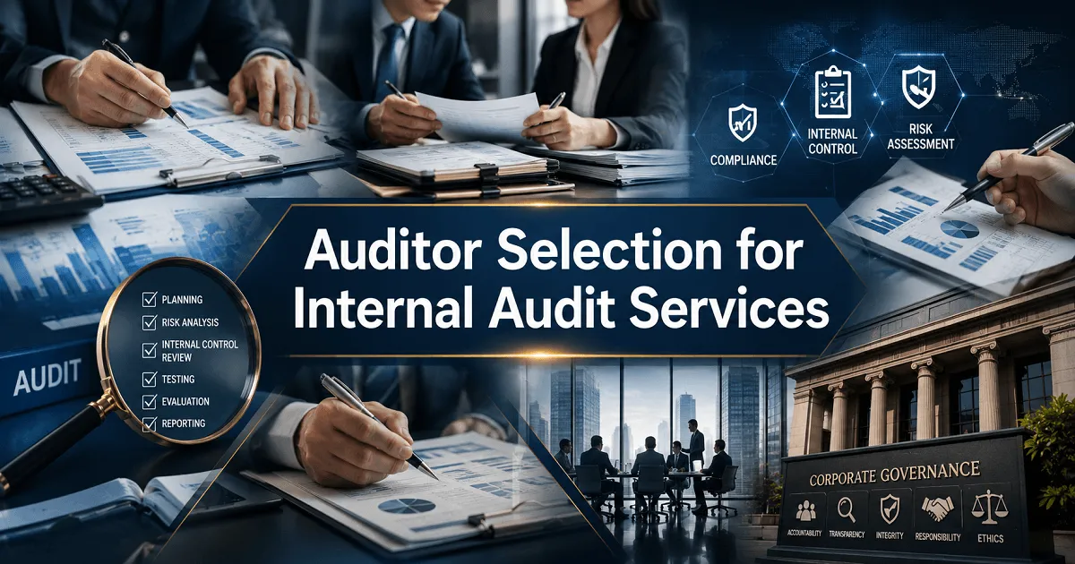 Auditor Selection for Internal Audit Services – Applications Invited