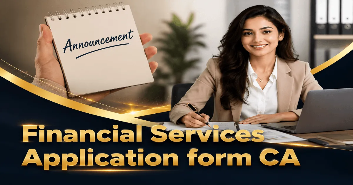 Financial Services – Applications Invited from Chartered Accountant Firms