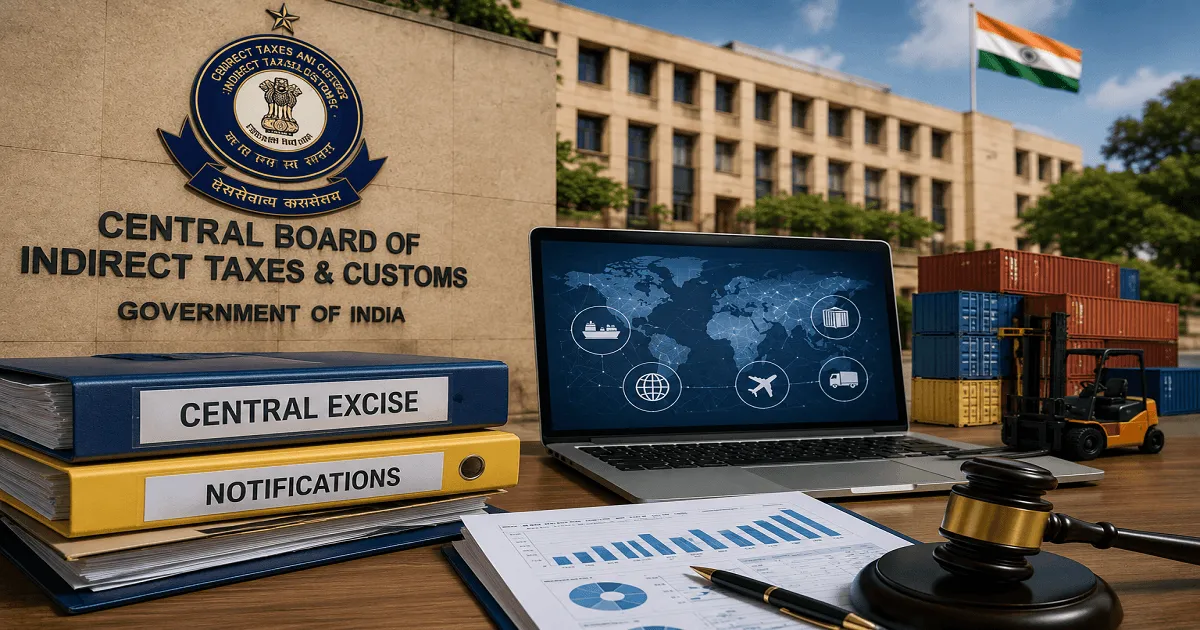 Central Excise Notification Expands Eligible Countries to Include Maldives and Mauritius