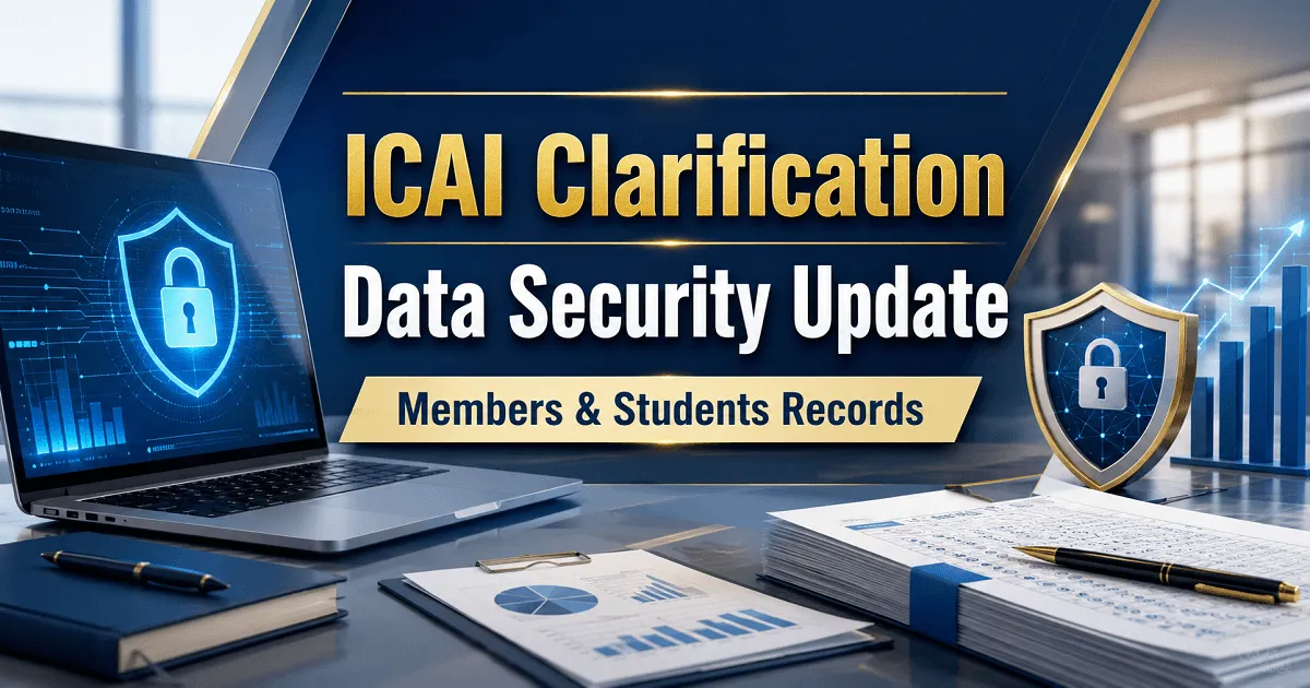 ICAI Denies Reports of Data Breach Involving Members and Students