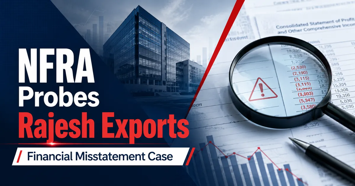 NFRA Begins Investigation into Rajesh Exports over Alleged Financial Misstatements