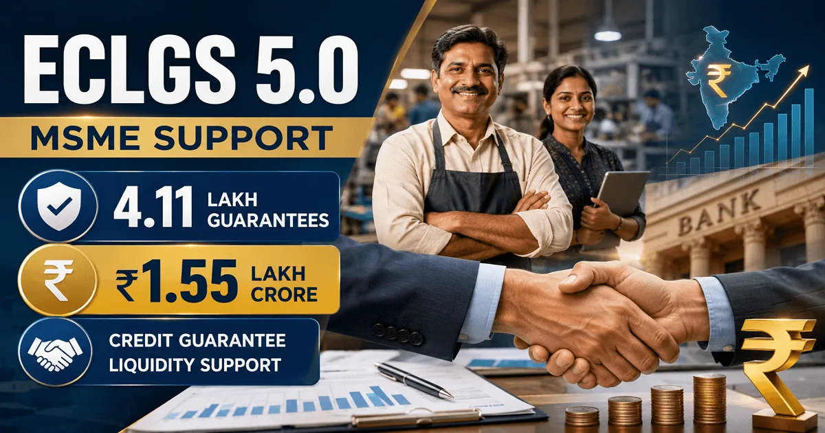 ECLGS 5.0 Crosses 4.11 Lakh Guarantees, MSMEs Receive Major Support