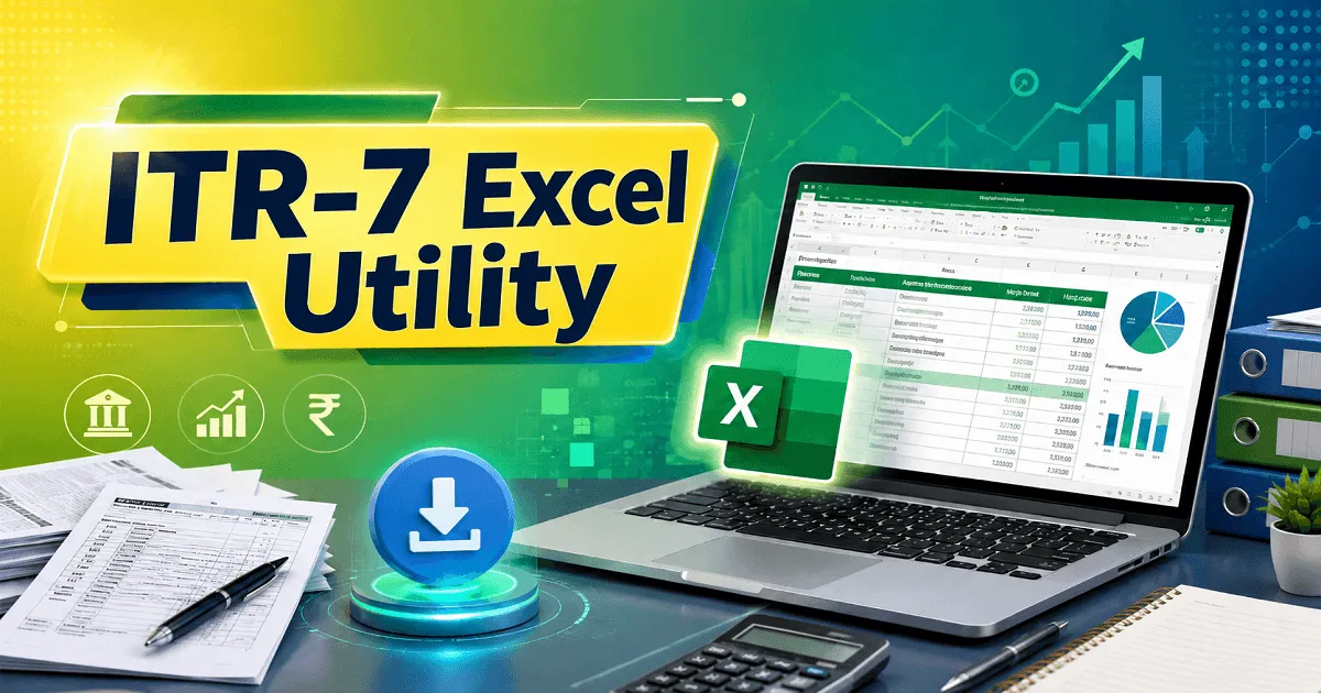 Income Tax Department Releases ITR-7 Excel Utility for AY 2026-27