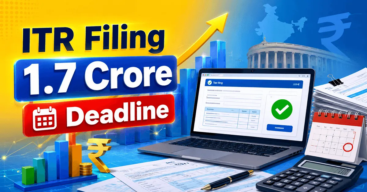 Over 1.7 Crore Taxpayers File Income Tax Returns Before Deadline